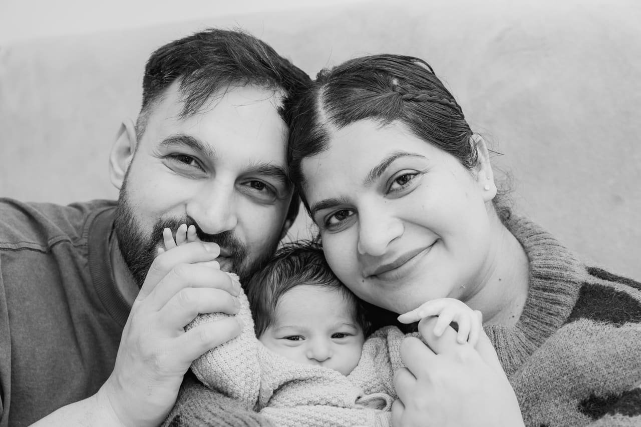 Newborn at home, photo 9 of 18