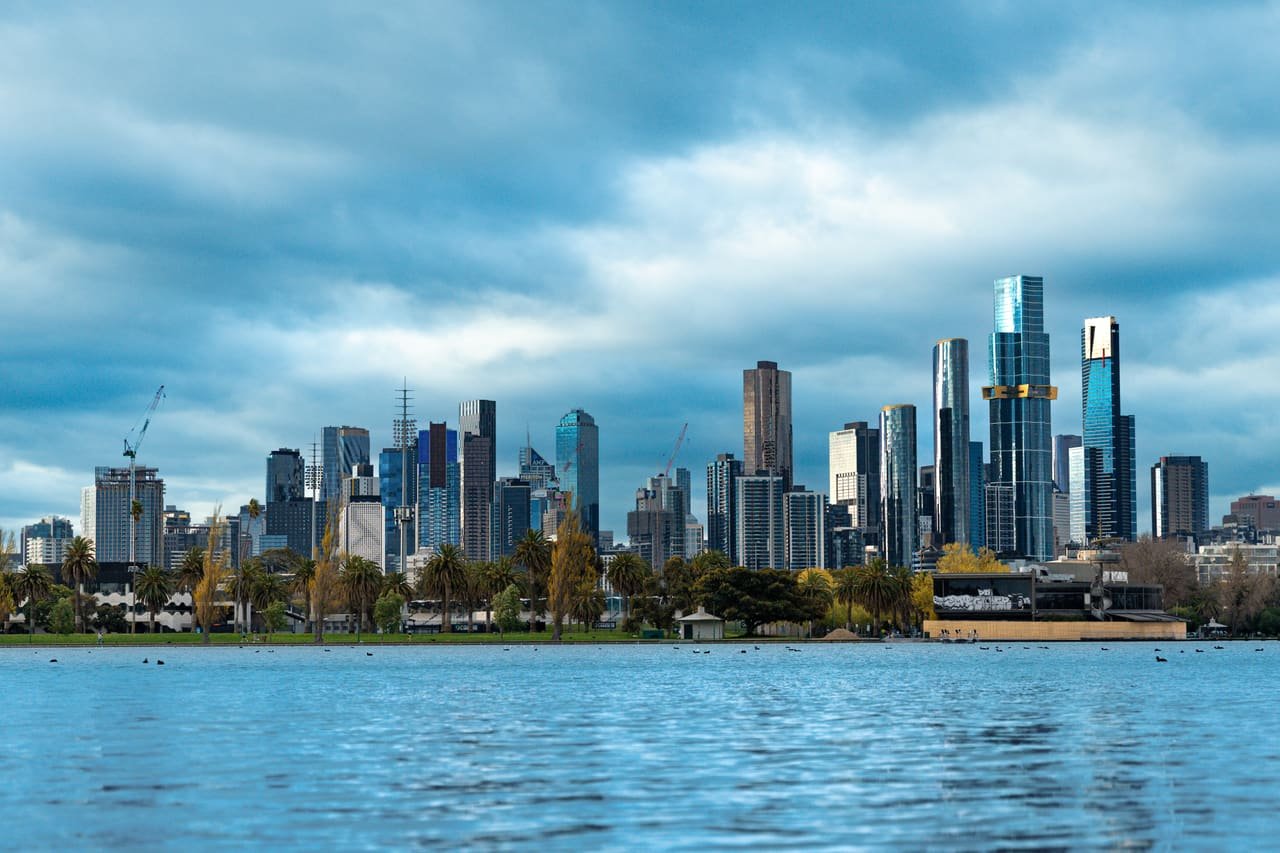 Skyline Across the Lake — print